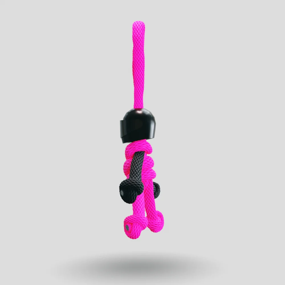 Black Hot Pink Biker Buddy Paracord Keychain - Image 31