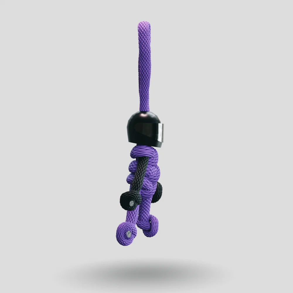 Black Purple Biker Keychain - Image 12
