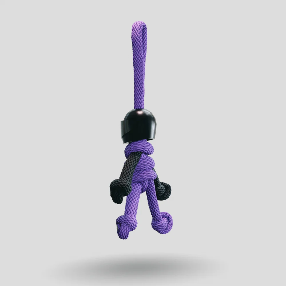 Black Purple Biker Keychain - Image 30