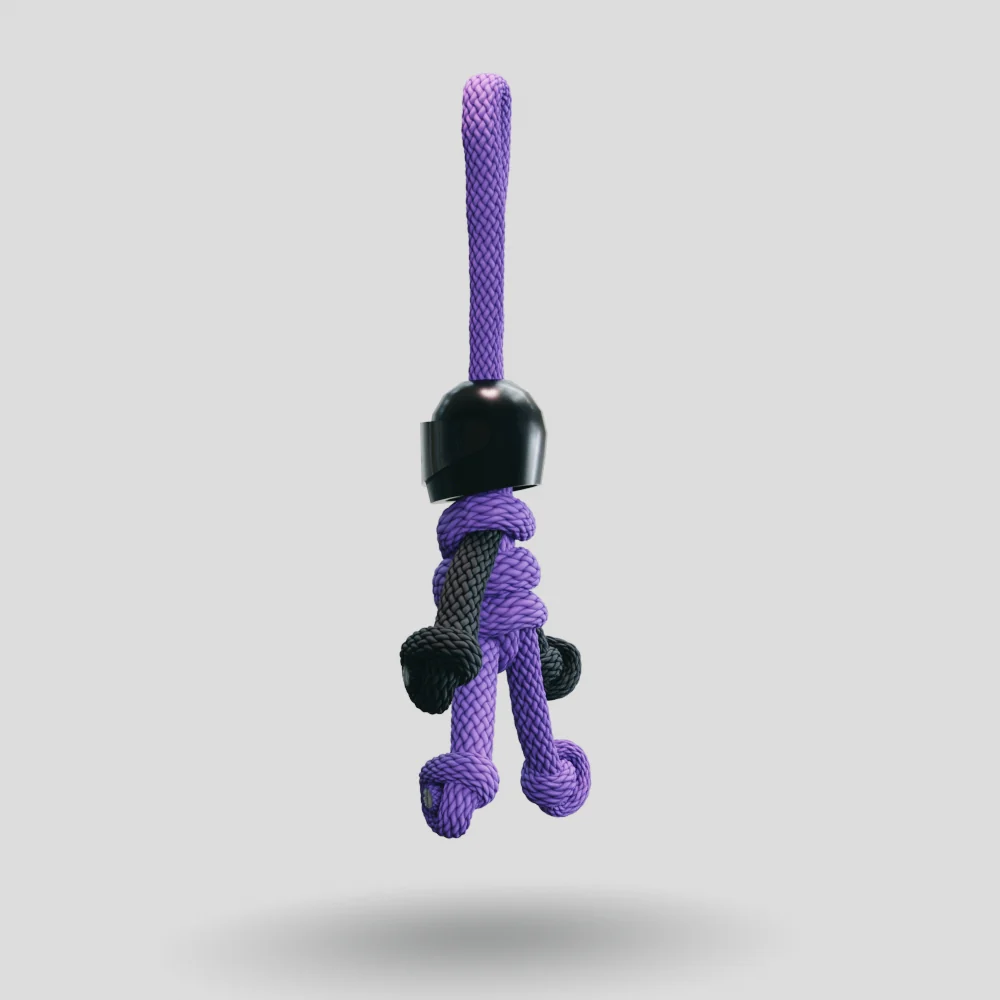 Black Purple Biker Keychain - Image 31