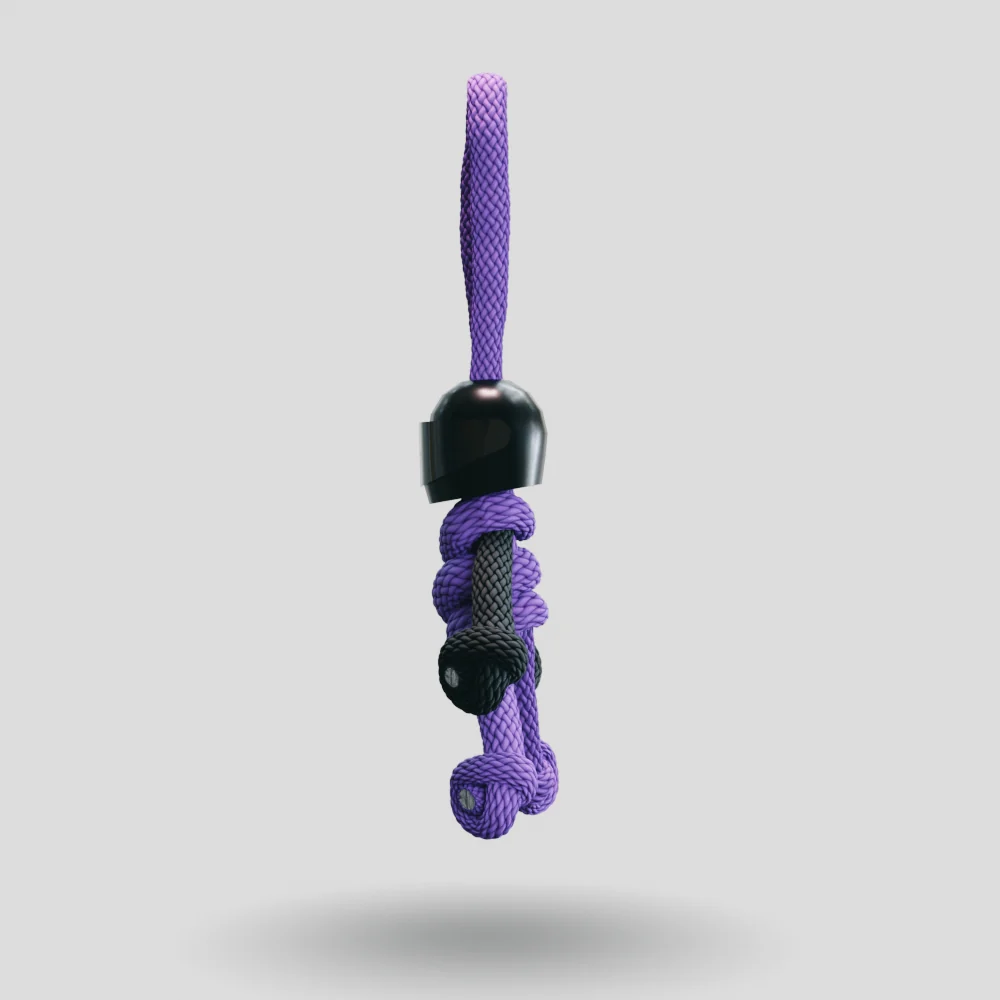 Black Purple Biker Keychain - Image 33