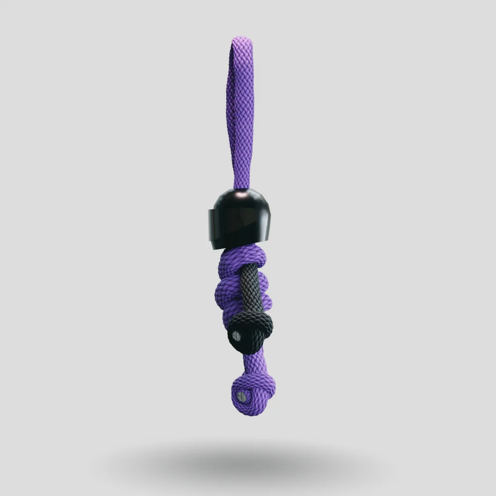 Black Purple Biker Keychain - Image 34
