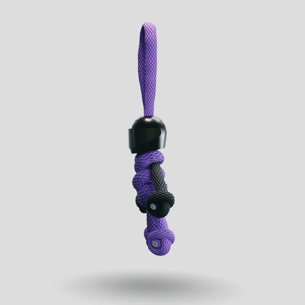 Black Purple Biker Keychain - Image 35