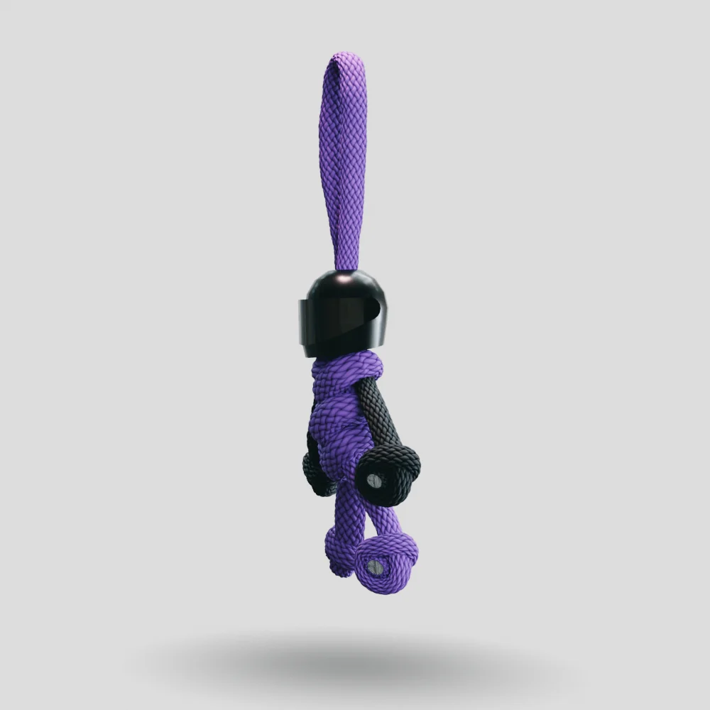 Black Purple Biker Keychain - Image 36