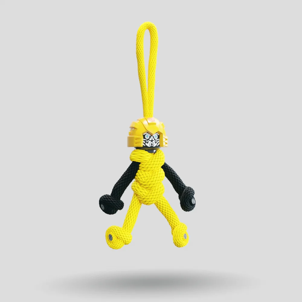 Bumblebee Paracord Buddy Keychain - Image 3