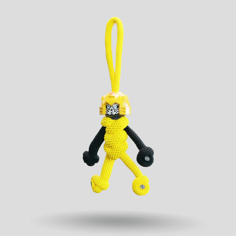 Bumblebee Paracord Buddy Keychain - Image 39