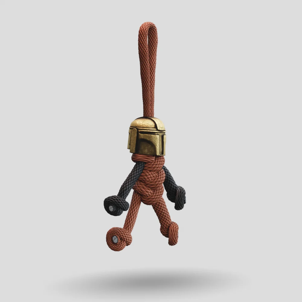 Metalseries© Mandalorian Paracord Buddy Keychain - Image 8