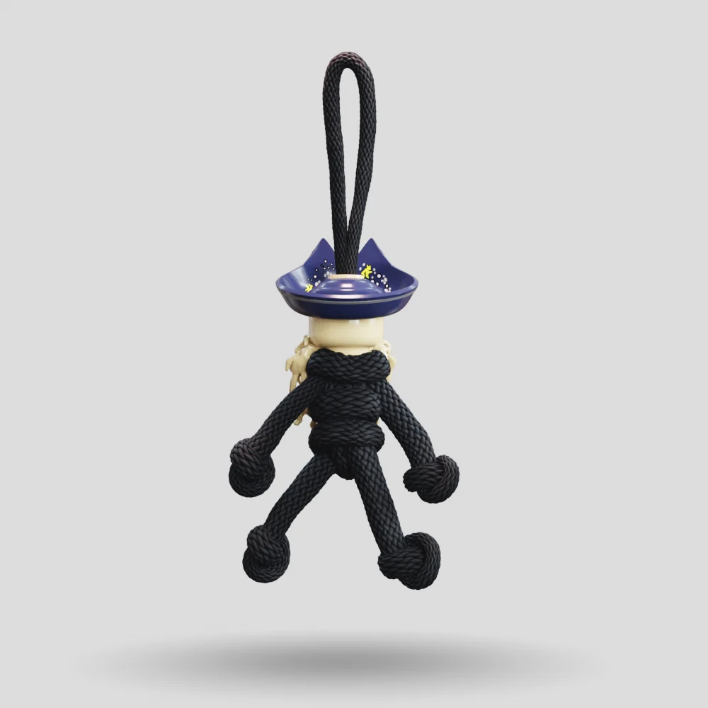 Davy Jones POTC Paracord Buddy Keychain - Image 22