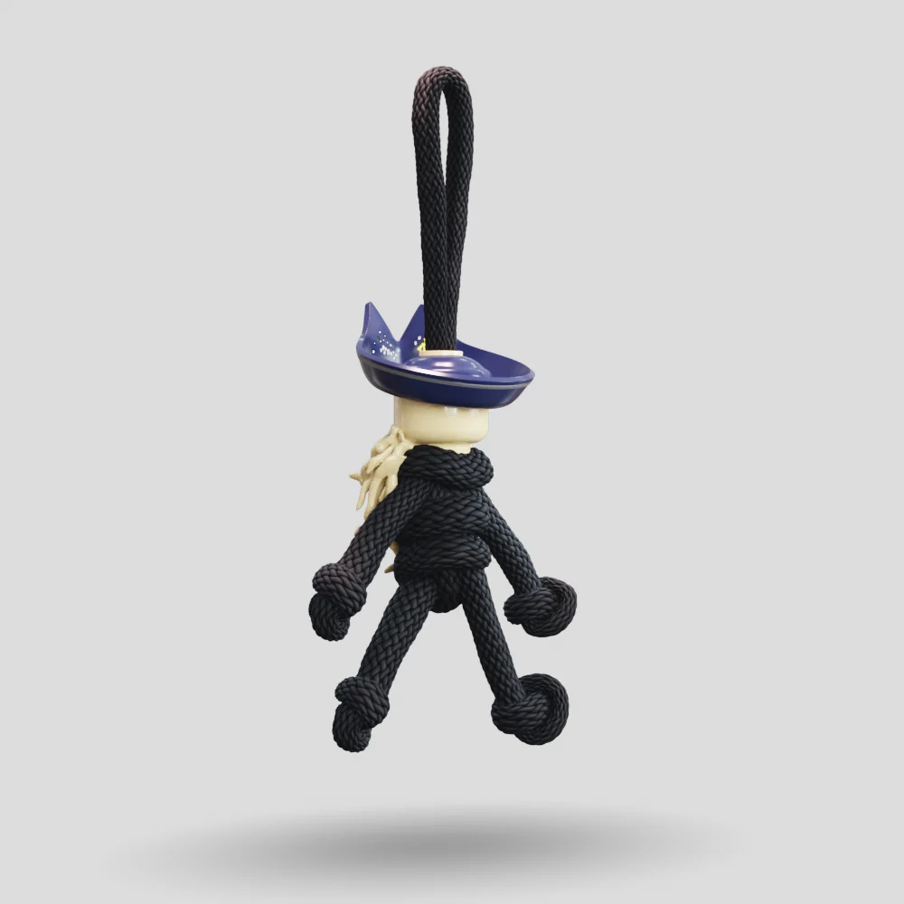 Davy Jones POTC Paracord Buddy Keychain - Image 26