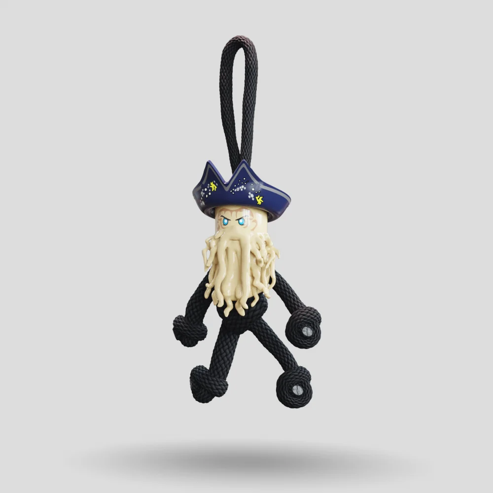 Davy Jones POTC Paracord Buddy Keychain - Image 40
