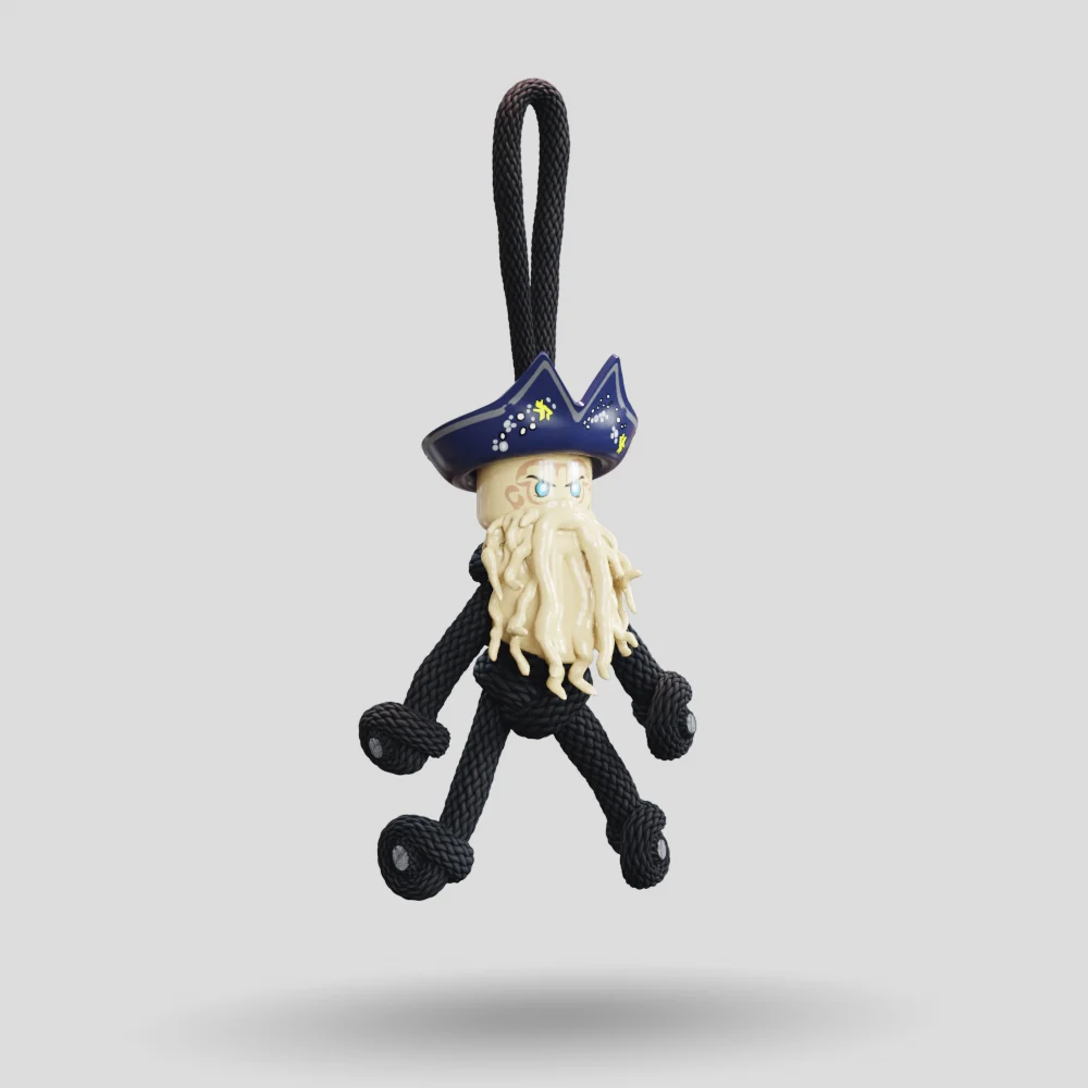 Davy Jones POTC Paracord Buddy Keychain - Image 5