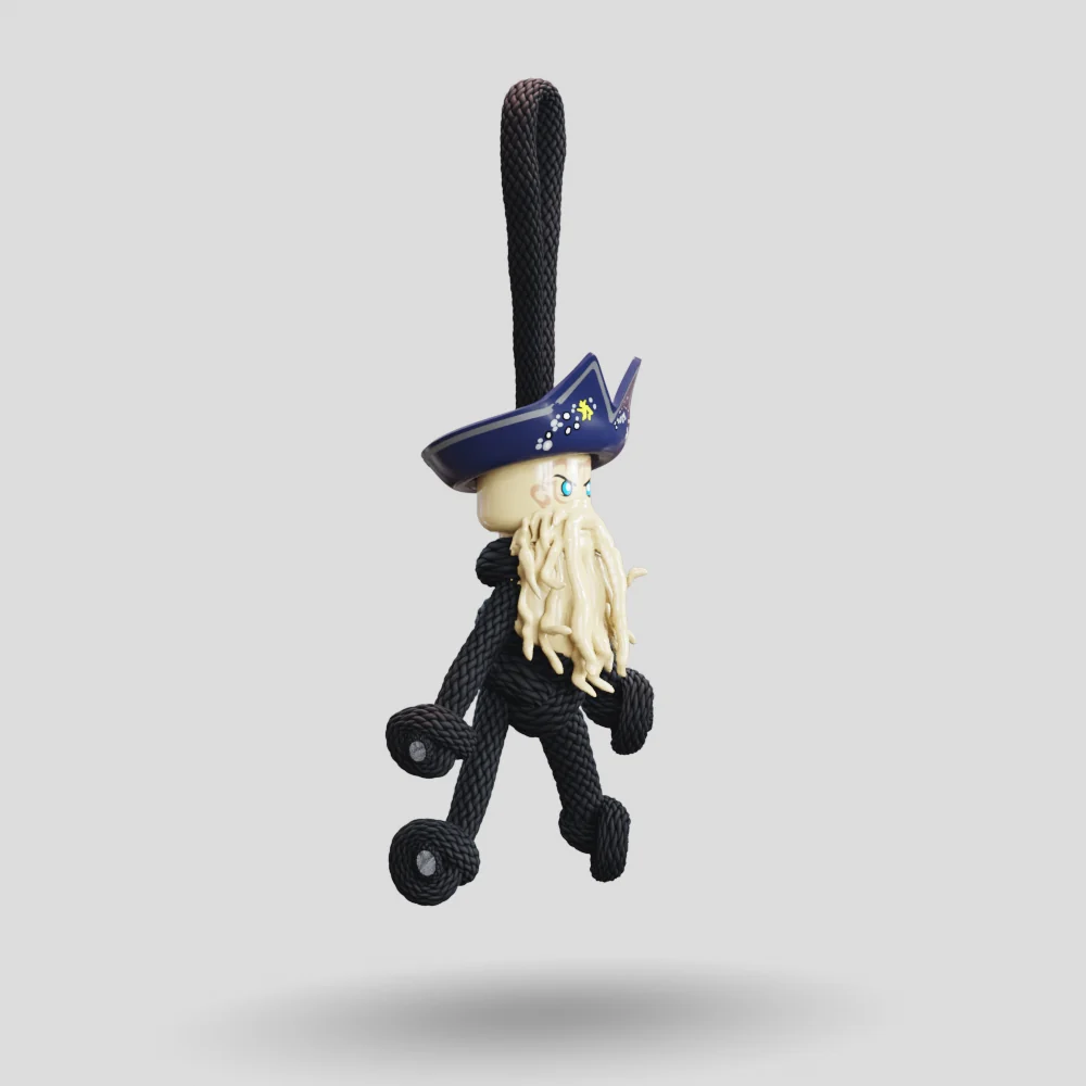 Davy Jones POTC Paracord Buddy Keychain - Image 8