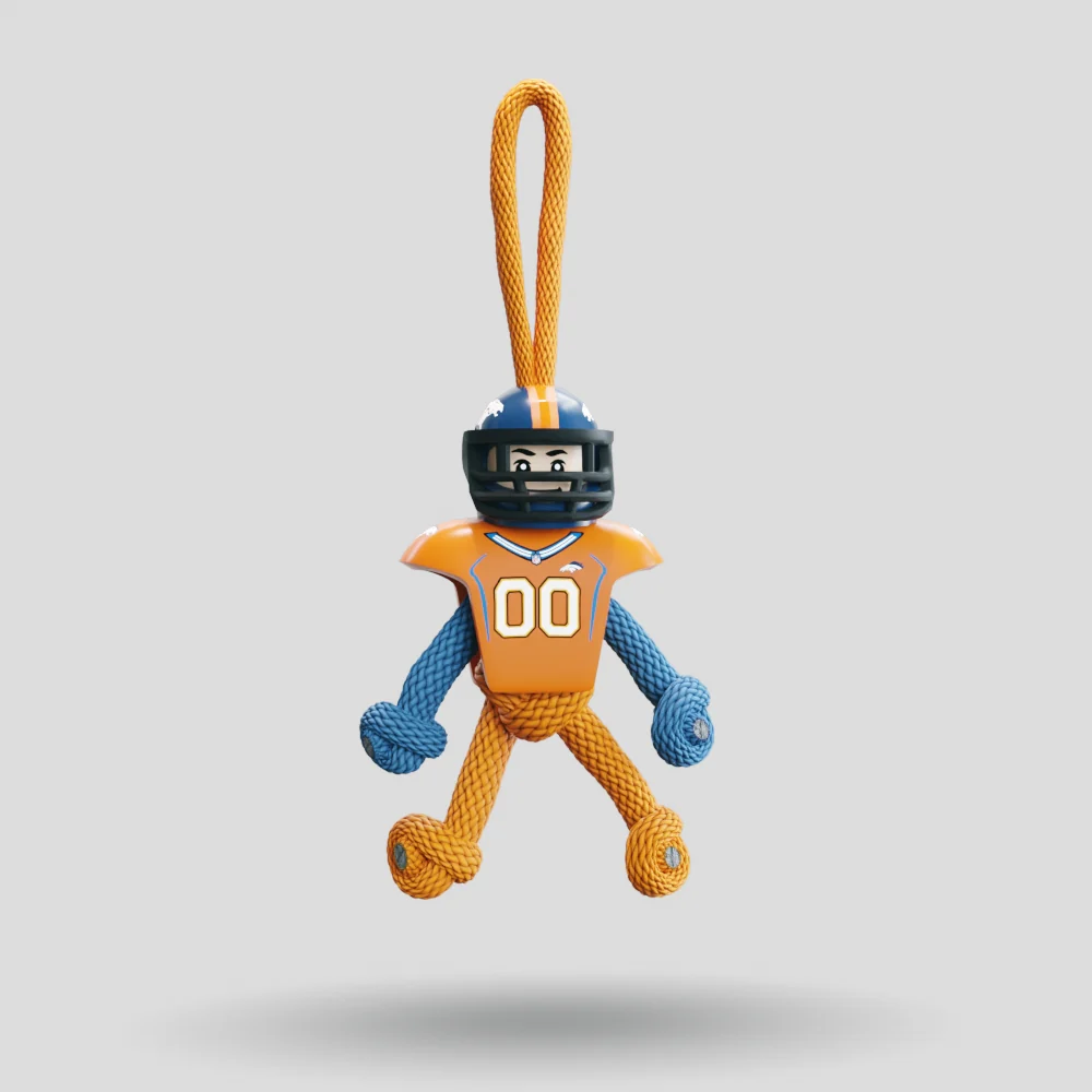 Denver Broncos Paracord Buddy Keychain - Image 5