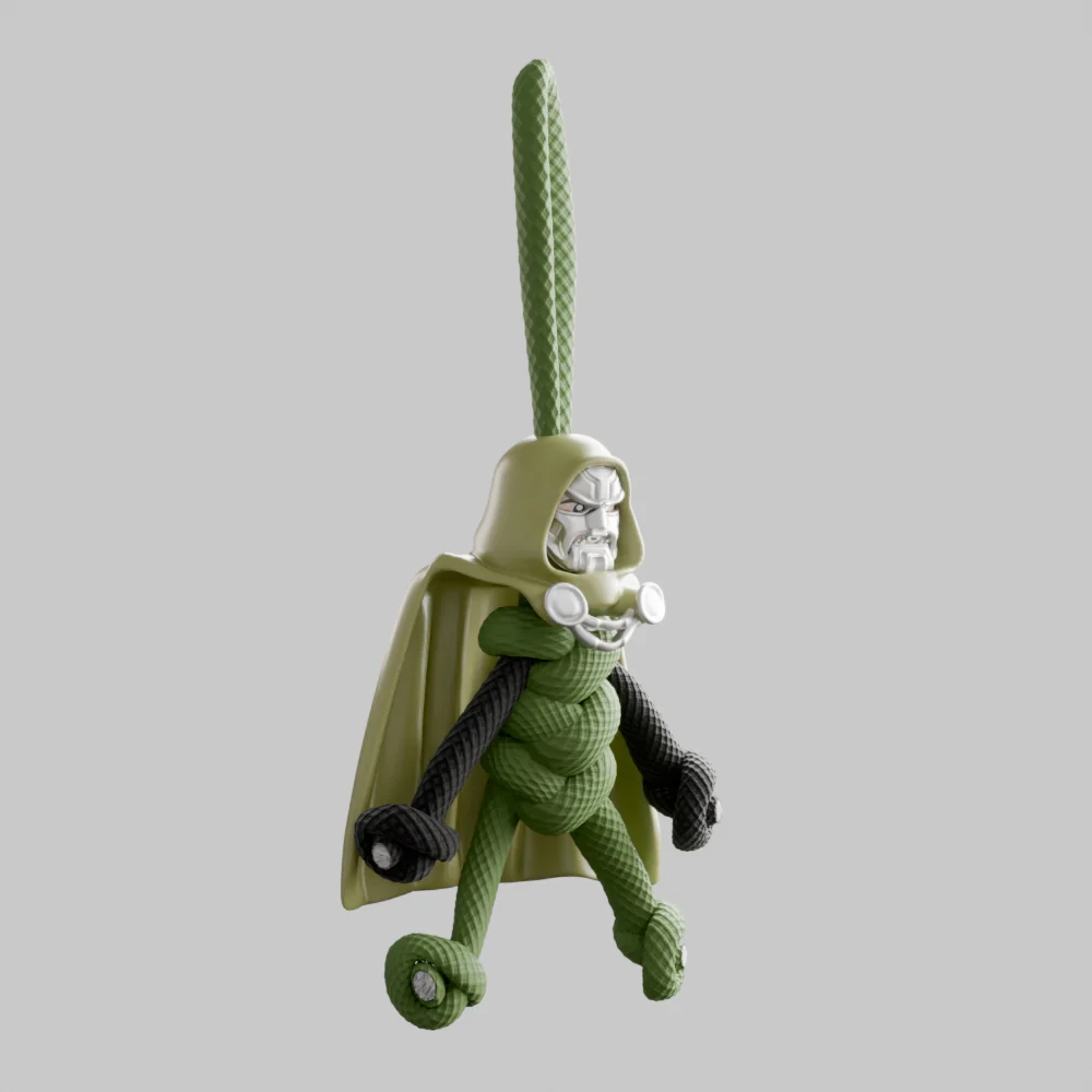 Doctor Doom Paracord Buddy Keychain - Image 5