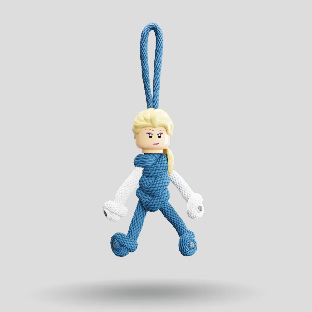 Elsa Paracord Buddy Keychain - Image 6