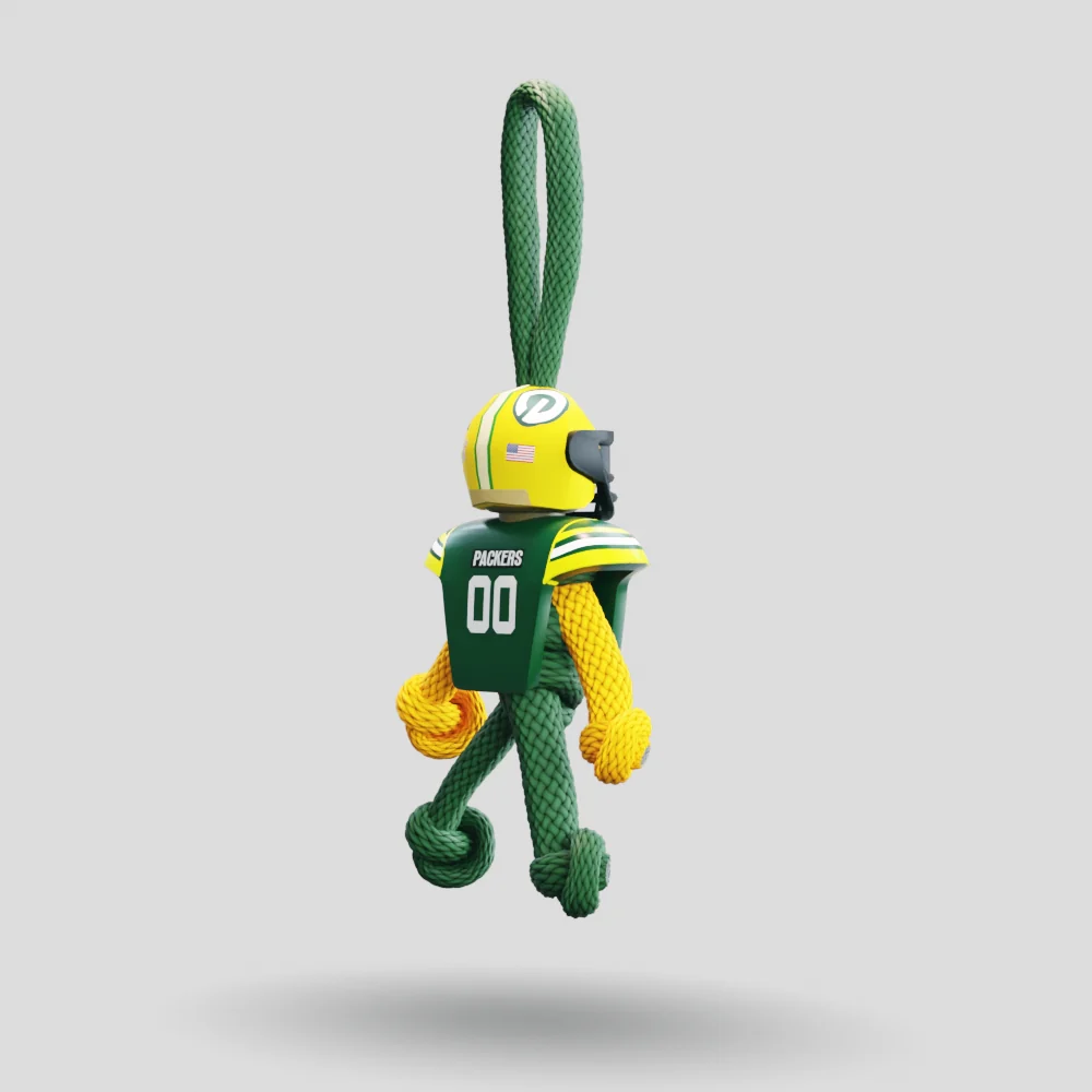 Green Bay Packers Paracord Buddy Keychain - Image 18