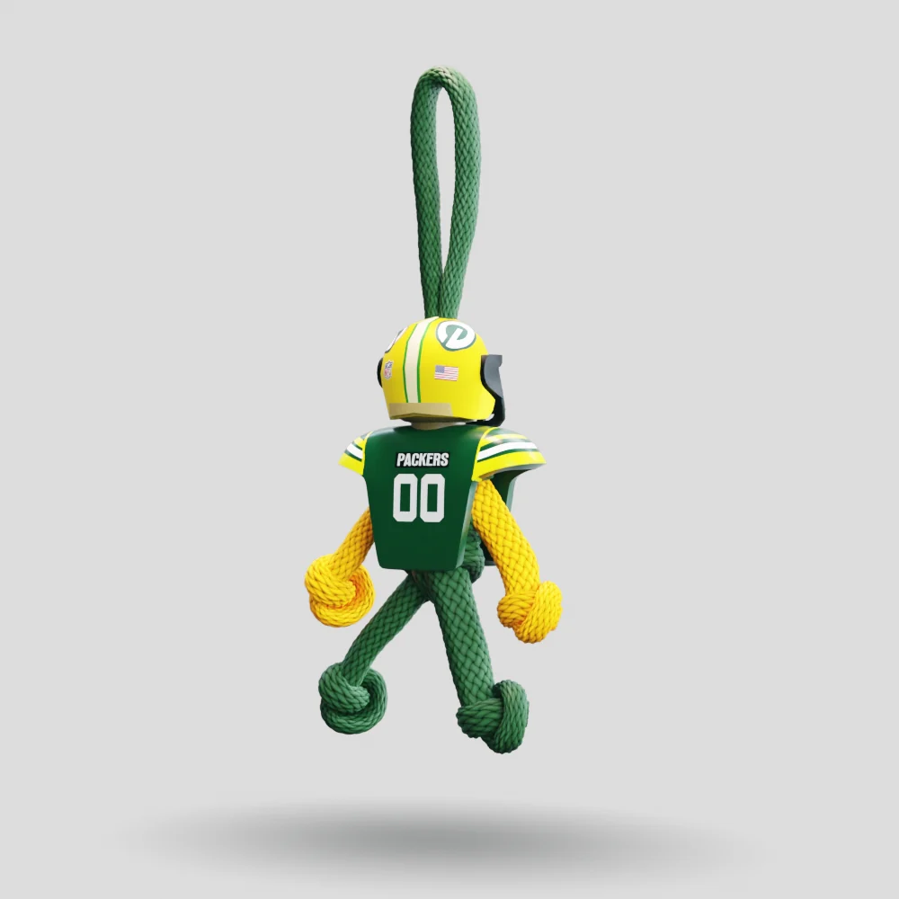 Green Bay Packers Paracord Buddy Keychain - Image 20