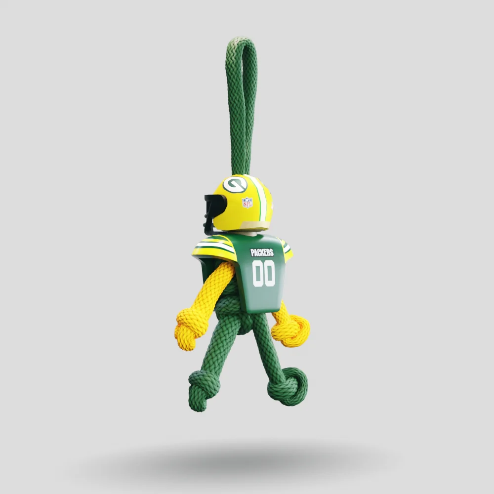 Green Bay Packers Paracord Buddy Keychain - Image 28