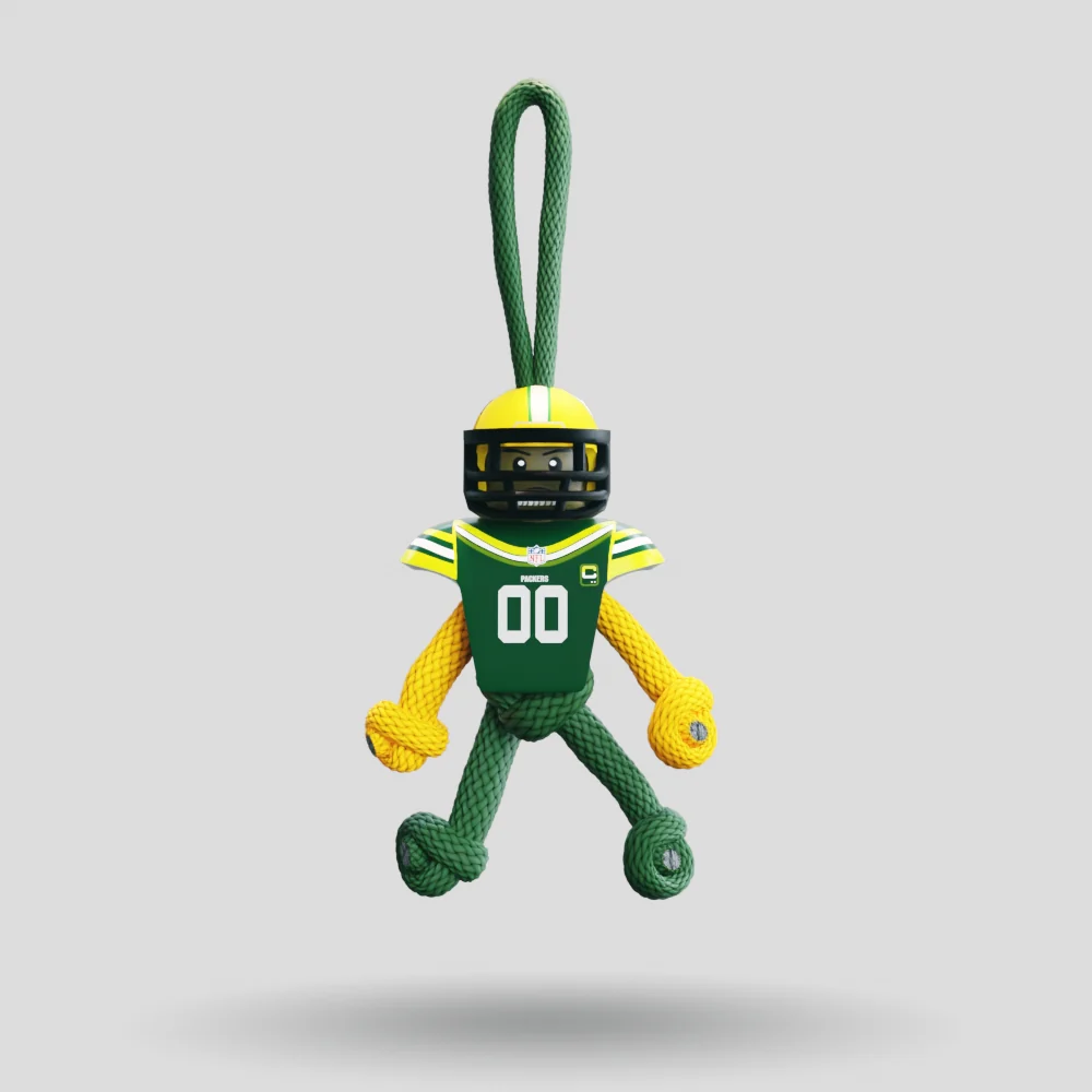 Green Bay Packers Paracord Buddy Keychain - Image 3