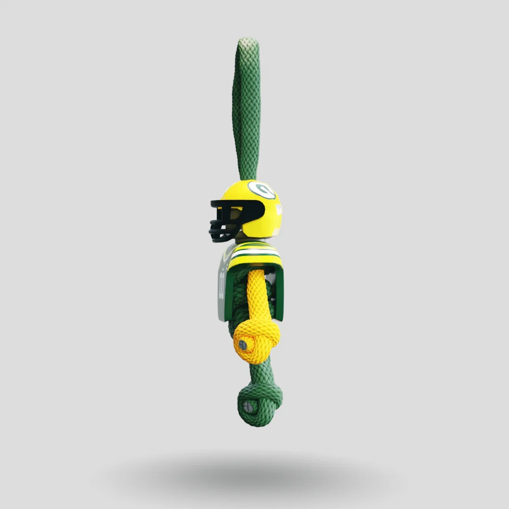 Green Bay Packers Paracord Buddy Keychain - Image 34