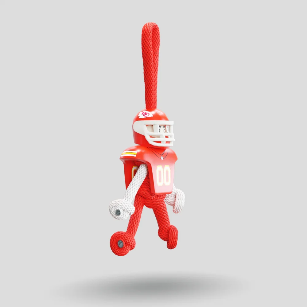 Kansas City Chiefs Paracord Buddy Keychain - Image 8