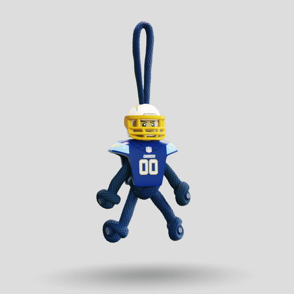 LA Chargers Paracord Buddy Keychain - Image 3