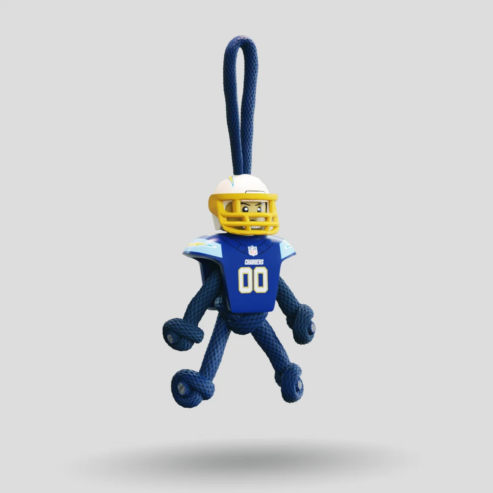 LA Chargers Paracord Buddy Keychain - Image 4
