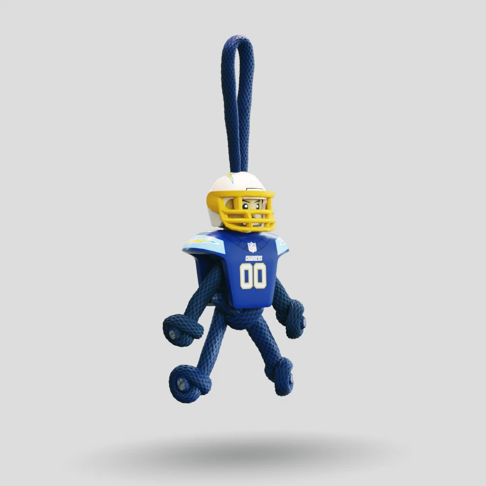 LA Chargers Paracord Buddy Keychain - Image 5