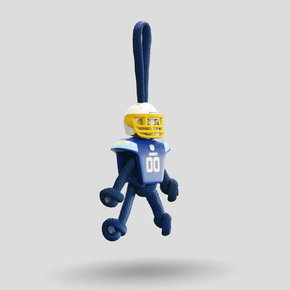 LA Chargers Paracord Buddy Keychain - Image 6