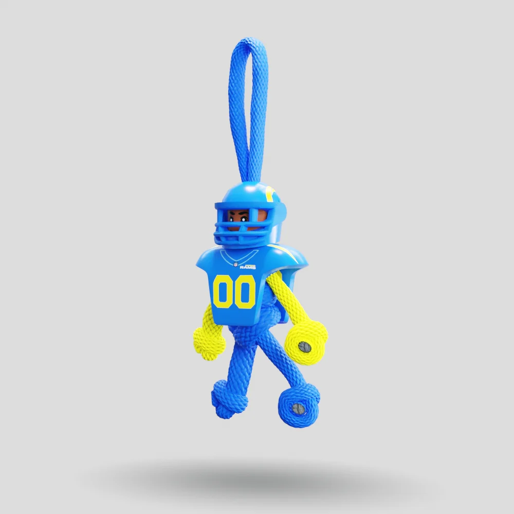 LA RAMS Paracord Buddy Keychain - Image 40
