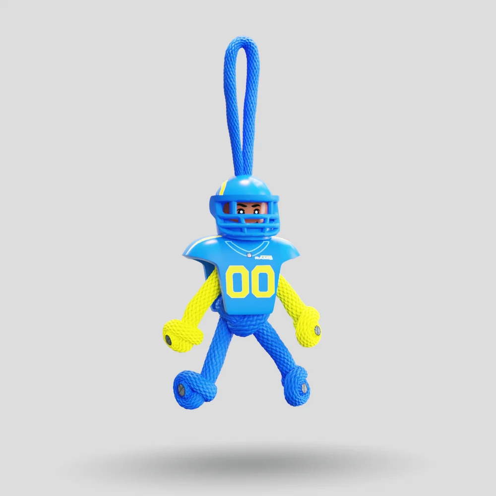 LA RAMS Paracord Buddy Keychain - Image 6