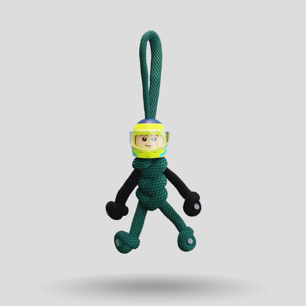 Limited Edition Fernando Alonso Racing Paracord Buddy Keychain - Image 5