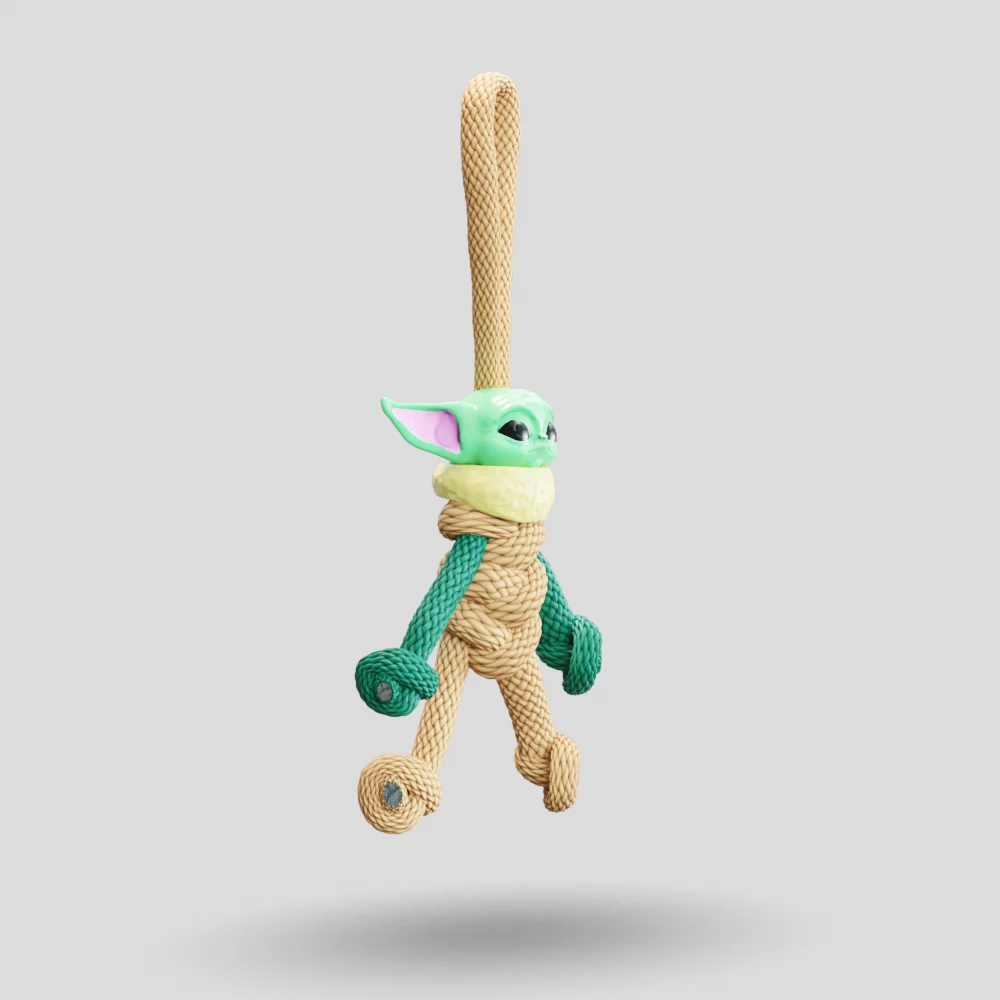 Baby Yoda Paracord Buddy Keychain - Image 8