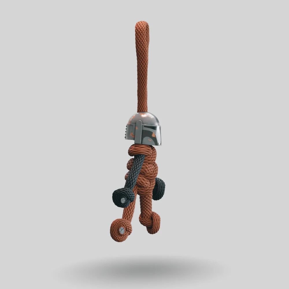 Mandalorian Paracord Buddy Keychain - Image 10