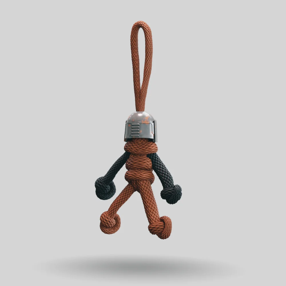 Mandalorian Paracord Buddy Keychain - Image 20