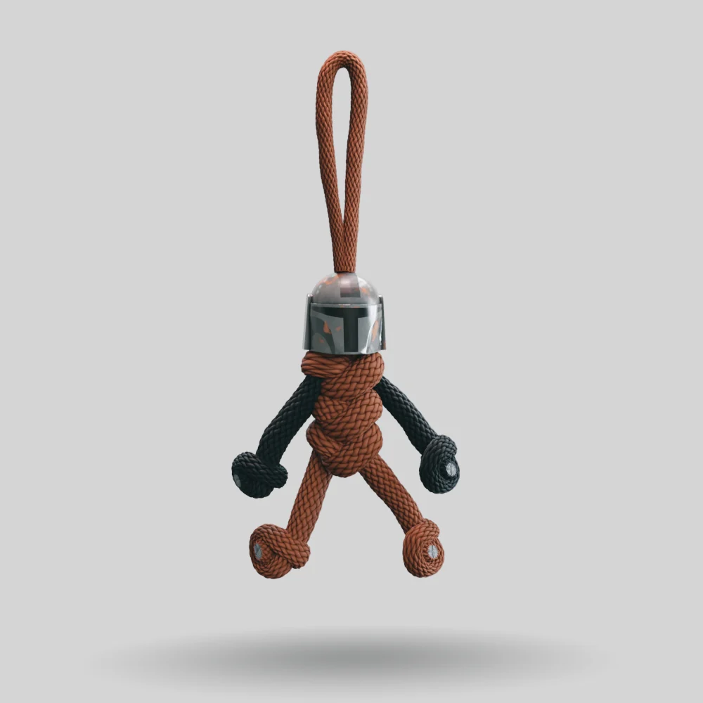 Mandalorian Paracord Buddy Keychain - Image 3
