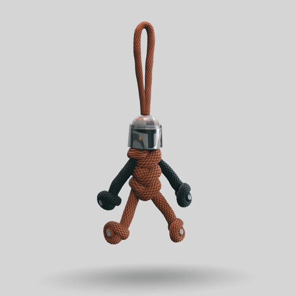 Mandalorian Paracord Buddy Keychain - Image 4