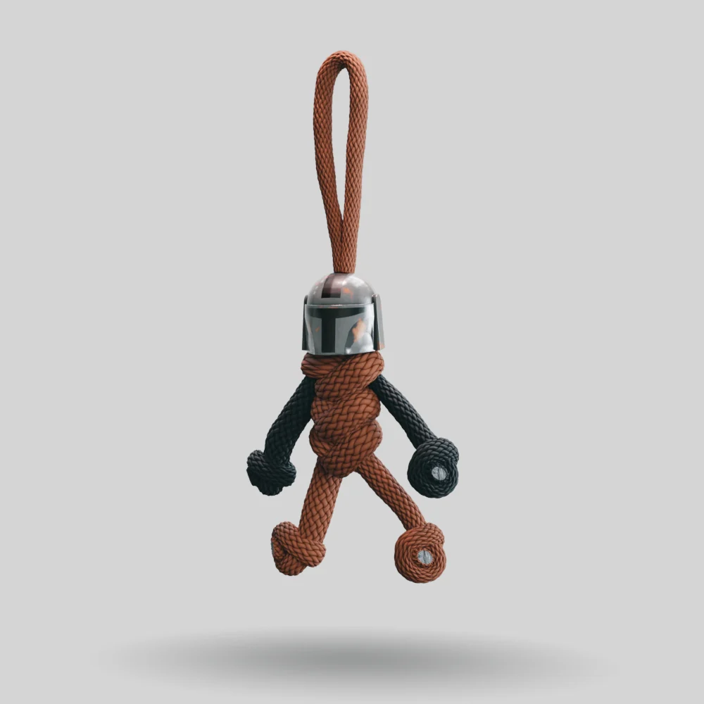 Mandalorian Paracord Buddy Keychain - Image 40