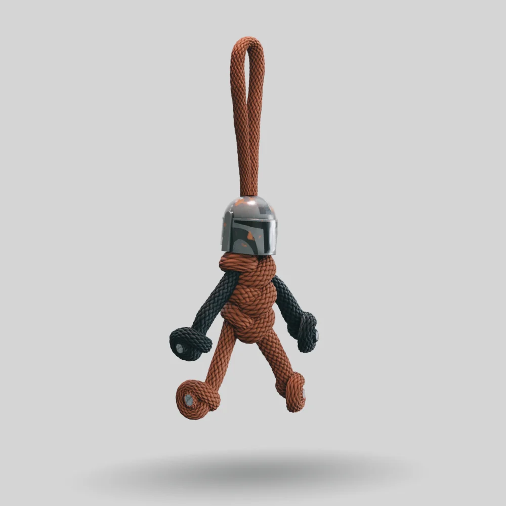 Mandalorian Paracord Buddy Keychain - Image 6