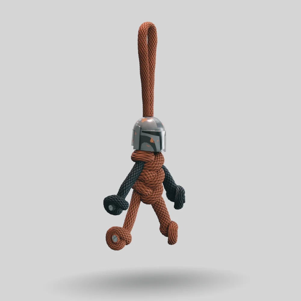 Mandalorian Paracord Buddy Keychain - Image 7