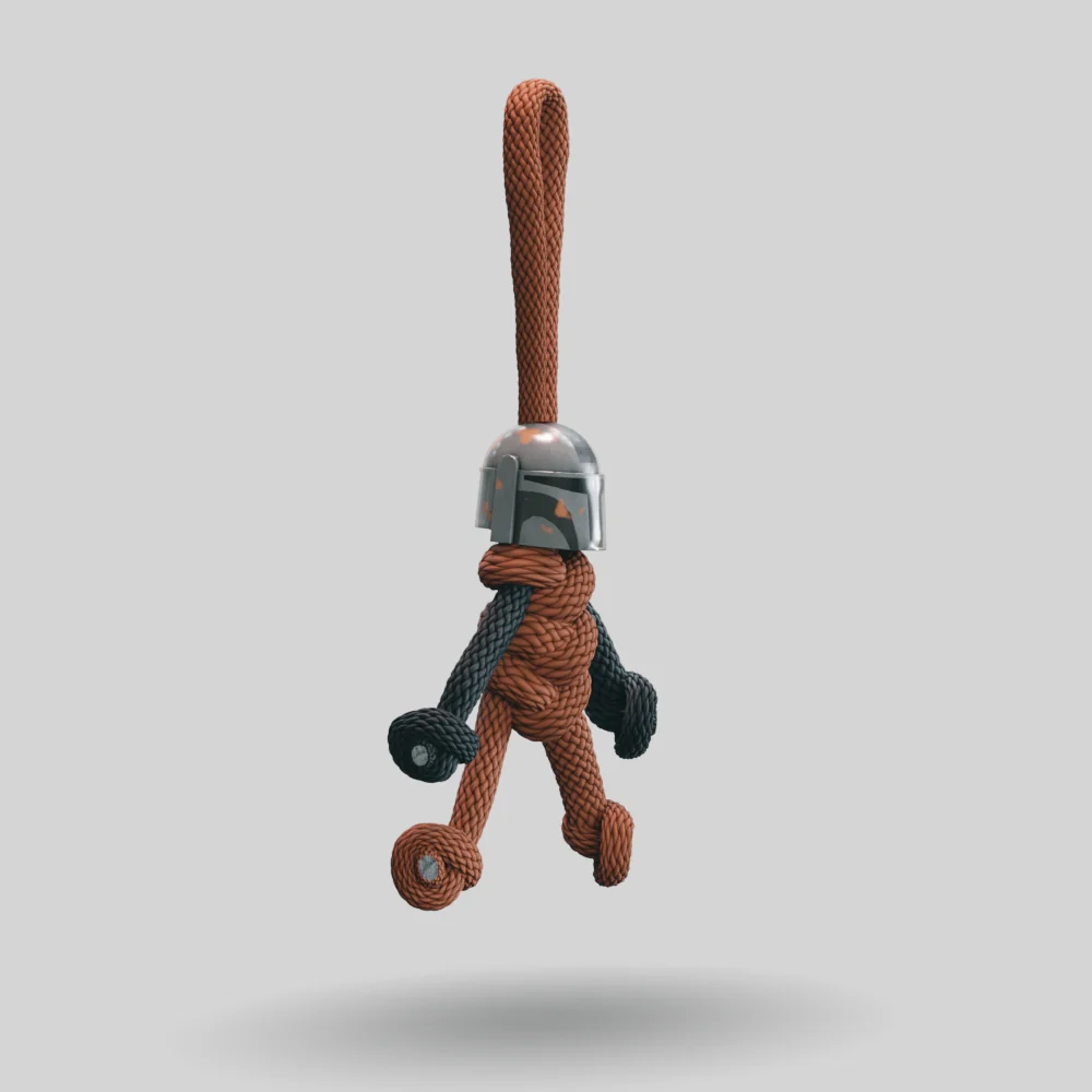 Mandalorian Paracord Buddy Keychain - Image 8