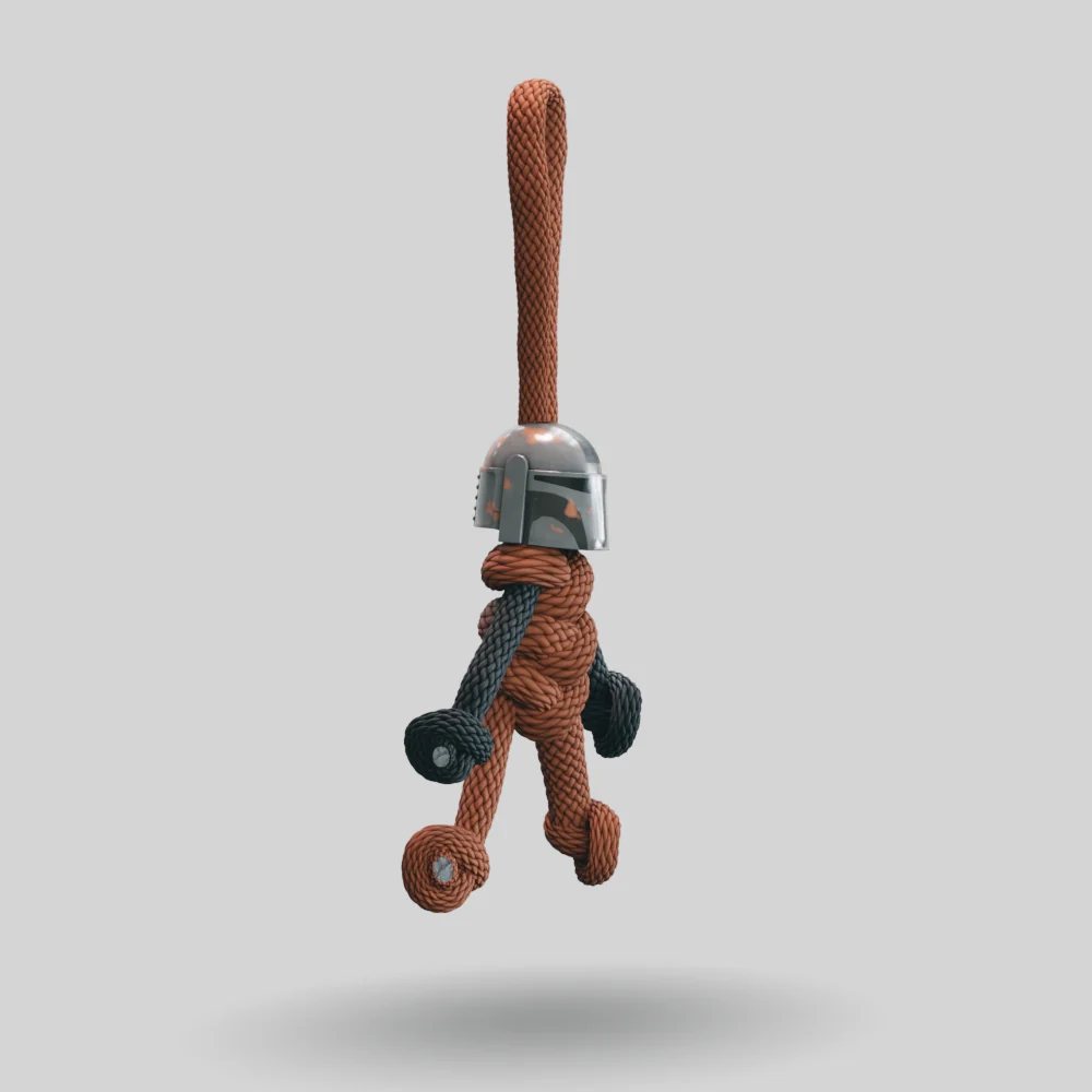 Mandalorian Paracord Buddy Keychain - Image 9