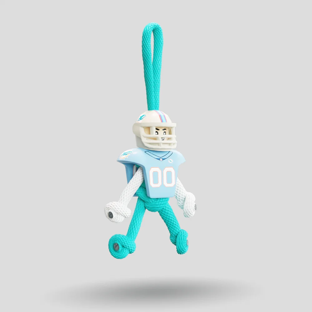 Miami Dolphins Paracord Buddy Keychain - Image 9