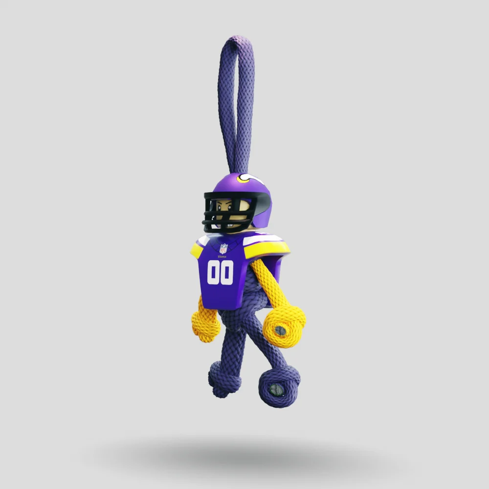Minnesota Vikings Paracord Buddy Keychain - Image 36