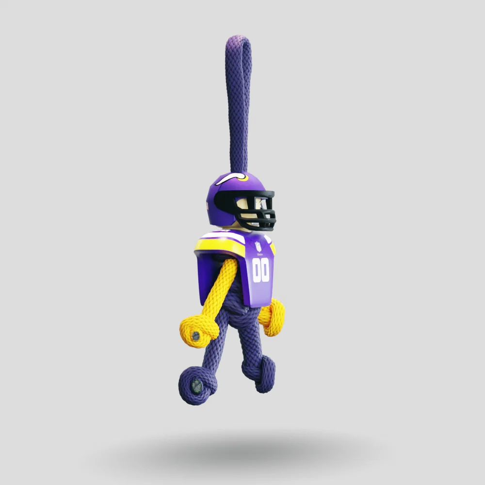 Minnesota Vikings Paracord Buddy Keychain - Image 8