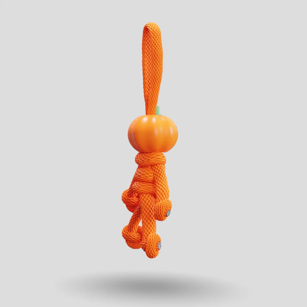 Pumpkin Paracord Buddy Keychain - Image 14