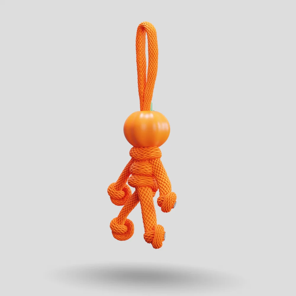Pumpkin Paracord Buddy Keychain - Image 16