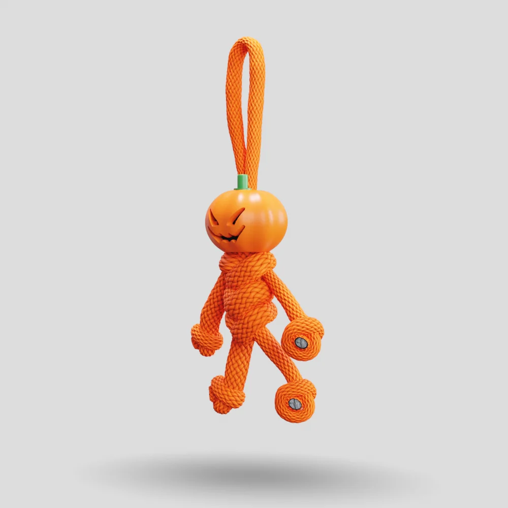 Pumpkin Paracord Buddy Keychain - Image 37