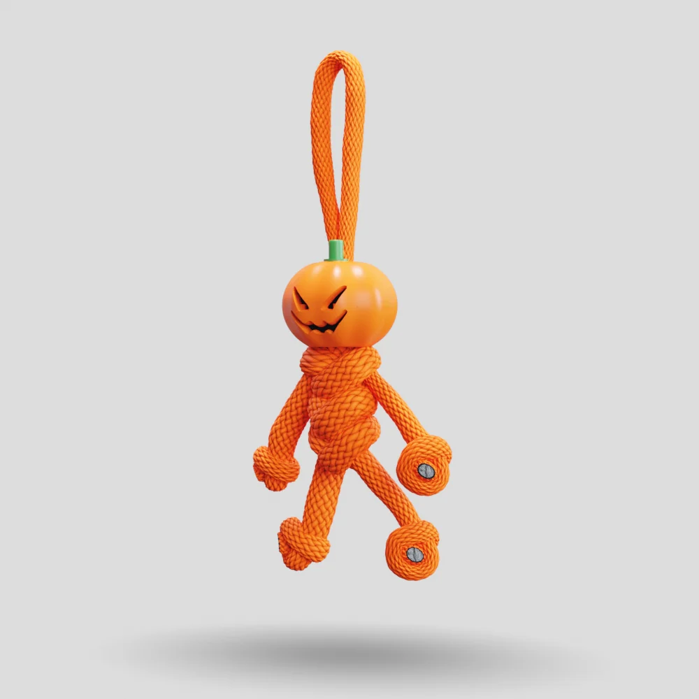 Pumpkin Paracord Buddy Keychain - Image 38