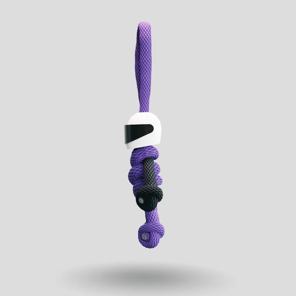Purple Biker Buddy Paracord Keychain - Image 34